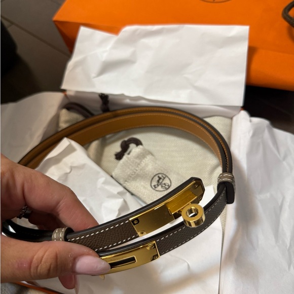 Hermes kelly belt etoupe - Picture 3 of 3
